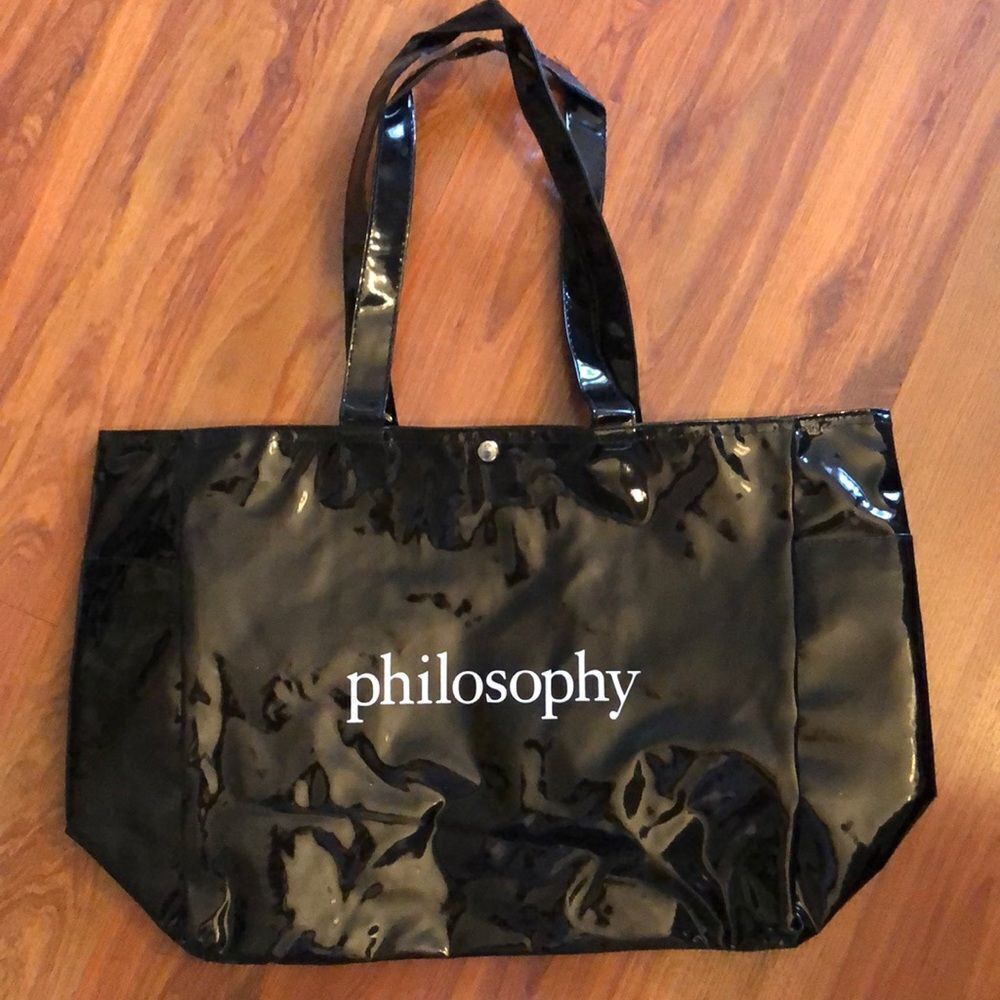Philosophy Patent leather tote bag large
